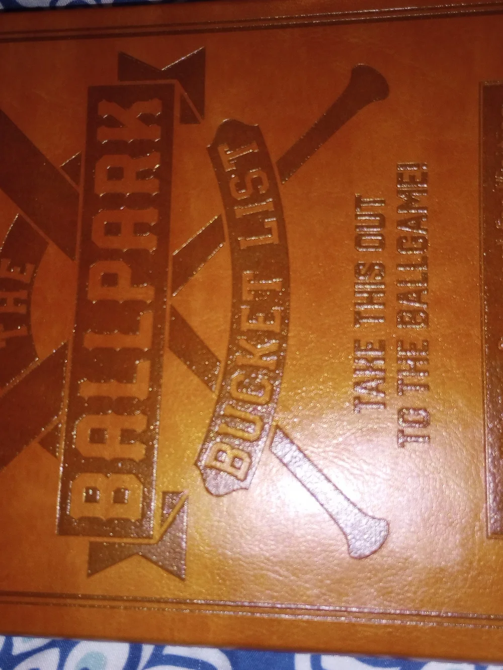 The Ballpark Bucket List Leather Journal - New